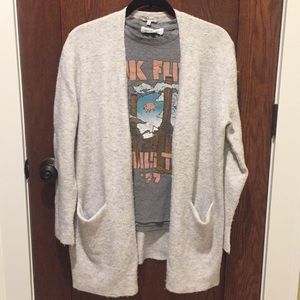 Madewell Kent Cardigan, coziest yarn Light Gray S
